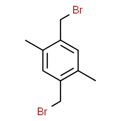 ChemSpider 2D Image | 1,4-BIS(BROMOMETHYL)-2,5-DIMETHYLBENZENE | C10H12Br2