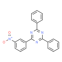ChemSpider 2D Image | 2-(M-NITROPHENYL)-4,6-DIPHENYL-S-TRIAZINE | C21H14N4O2