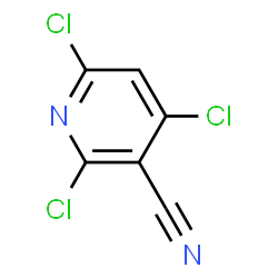 ChemSpider 2D Image | 2,4,6-Trichloronicotinonitrile | C6HCl3N2