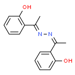 ChemSpider 2D Image | 2-[(1E)-1-{(2Z)-[1-(2-Hydroxyphenyl)ethylidene]hydrazono}ethyl]phenol | C16H16N2O2