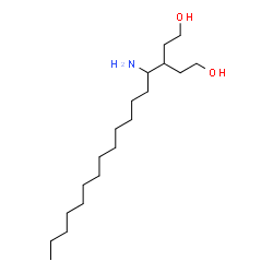 ChemSpider 2D Image | 3-(1-Aminotetradecyl)-1,5-pentanediol | C19H41NO2