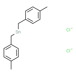 ChemSpider 2D Image | Stannane, bis[(4-methylphenyl)methyl]-, chloride (1:2) | C16H18Cl2Sn