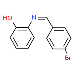 ChemSpider 2D Image | 2-[(Z)-(4-Bromobenzylidene)amino]phenol | C13H10BrNO
