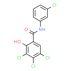 ChemSpider 2D Image | 3,3',4,5-Tetrachlorosalicylanilide | C13H7Cl4NO2