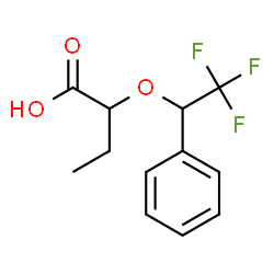ChemSpider 2D Image | 2-(2,2,2-Trifluoro-1-phenylethoxy)butanoic acid | C12H13F3O3
