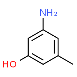 ChemSpider 2D Image | 3-Amino-5-methylphenol | C7H9NO