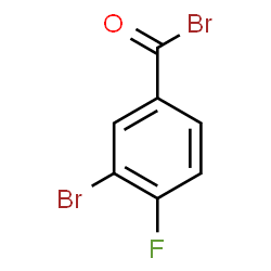 ChemSpider 2D Image | 3-Bromo-4-fluorobenzoyl bromide | C7H3Br2FO