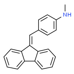 ChemSpider 2D Image | 4-(9H-Fluoren-9-ylidenemethyl)-N-methylaniline | C21H17N