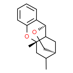 ChemSpider 2D Image | (1R,9S,12S)-9,11-Dimethyl-8,15-dioxatetracyclo[10.2.2.0~2,7~.0~9,14~]hexadeca-2,4,6-triene | C16H20O2