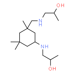 ChemSpider 2D Image | 1-(((5-((2-Hydroxypropyl)amino)-1,3,3-trimethylcyclohexyl)methyl)amino)propan-2-ol | C16H34N2O2
