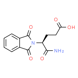 ChemSpider 2D Image | (4S)-5-Amino-4-(1,3-dioxo-1,3-dihydro-2H-isoindol-2-yl)-5-oxopentanoic acid | C13H12N2O5