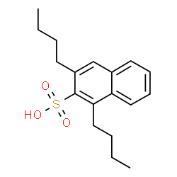 ChemSpider 2D Image | 1,3-Dibutyl-2-naphthalenesulfonic acid | C18H24O3S