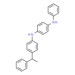 ChemSpider 2D Image | N-Phenyl-N'-(4-(1-phenylethyl)phenyl)benzene-1,4-diamine | C26H24N2