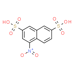 ChemSpider 2D Image | 4-Nitro-2,7-naphthalenedisulfonic acid | C10H7NO8S2