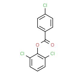 ChemSpider 2D Image | 2,6-Dichlorophenyl 4-chlorobenzoate | C13H7Cl3O2