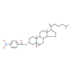 ChemSpider 2D Image | (5alpha,6alpha,8xi,9xi,10xi,13xi,14xi,17xi,20S)-5,6-Epoxycholestan-3-yl 4-nitrobenzoate | C34H49NO5