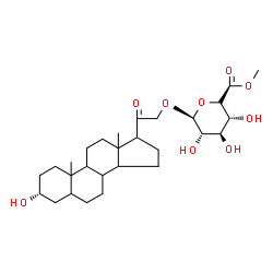 ChemSpider 2D Image | (3alpha)-3-Hydroxy-20-oxopregnan-21-yl methyl alpha-D-idopyranosiduronate | C28H44O9