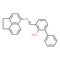 ChemSpider 2D Image | 3-[(E)-(1,2-Dihydro-5-acenaphthylenylimino)methyl]-2-biphenylol | C25H19NO