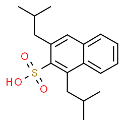 ChemSpider 2D Image | 1,3-Diisobutyl-2-naphthalenesulfonic acid | C18H24O3S