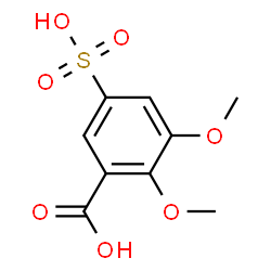 ChemSpider 2D Image | 2,3-Dimethoxy-5-sulfobenzoic acid | C9H10O7S