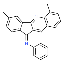 ChemSpider 2D Image | (11Z)-3,6-Dimethyl-N-phenyl-11H-indeno[1,2-b]quinolin-11-imine | C24H18N2