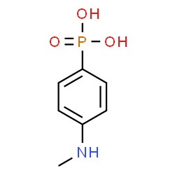 ChemSpider 2D Image | [4-(Methylamino)phenyl]phosphonic acid | C7H10NO3P