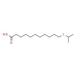 ChemSpider 2D Image | 11-(Isopropylsulfanyl)undecanoic acid | C14H28O2S