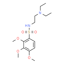 ChemSpider 2D Image | N-[2-(Diethylamino)ethyl]-2,3,4-trimethoxybenzenesulfonamide | C15H26N2O5S