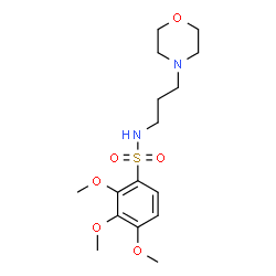 ChemSpider 2D Image | 2,3,4-Trimethoxy-N-[3-(4-morpholinyl)propyl]benzenesulfonamide | C16H26N2O6S