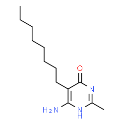 ChemSpider 2D Image | 6-Amino-2-methyl-5-octyl-4(1H)-pyrimidinone | C13H23N3O