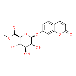 ChemSpider 2D Image | Methyl 2-oxo-2H-chromen-7-yl beta-D-glucopyranosiduronate | C16H16O9