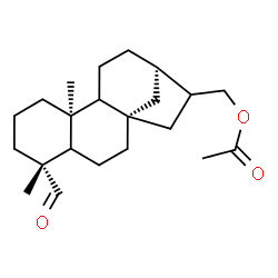 ChemSpider 2D Image | (5xi,8alpha,9xi,10alpha,13alpha,16xi)-18-Oxokauran-17-yl acetate | C22H34O3