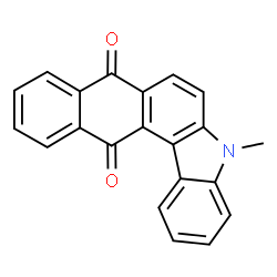 ChemSpider 2D Image | 5-Methyl-5H-naphtho[2,3-c]carbazole-8,13-dione | C21H13NO2