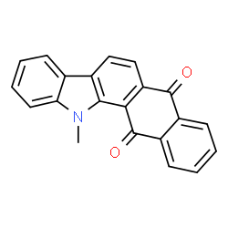 ChemSpider 2D Image | 12-Methyl-5H-naphtho[2,3-a]carbazole-5,13(12H)-dione | C21H13NO2