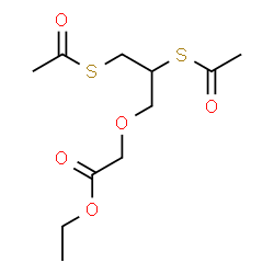 ChemSpider 2D Image | Ethyl 2,3-bisacetylthiopropoxyacetate | C11H18O5S2
