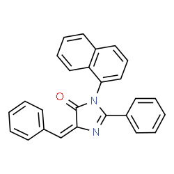 ChemSpider 2D Image | (5E)-5-Benzylidene-3-(1-naphthyl)-2-phenyl-3,5-dihydro-4H-imidazol-4-one | C26H18N2O