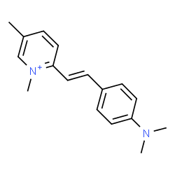 ChemSpider 2D Image | 2-{(E)-2-[4-(Dimethylamino)phenyl]vinyl}-1,5-dimethylpyridinium | C17H21N2