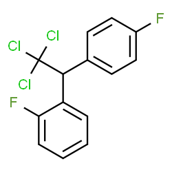 ChemSpider 2D Image | 1-(o-Fluorophenyl)-1-(p-fluorophenyl)-2,2,2-trichloroethane | C14H9Cl3F2