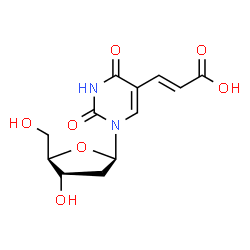 ChemSpider 2D Image | 5-[(E)-2-Carboxyvinyl]-2'-deoxyuridine | C12H14N2O7