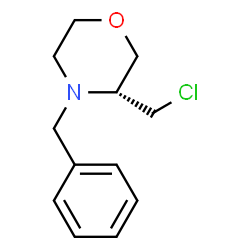 ChemSpider 2D Image | (R)-4-Benzyl-3-(chloromethyl)morpholine | C12H16ClNO