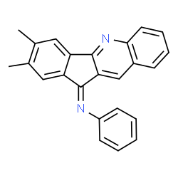 ChemSpider 2D Image | (11Z)-2,3-Dimethyl-N-phenyl-11H-indeno[1,2-b]quinolin-11-imine | C24H18N2