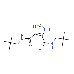 ChemSpider 2D Image | N,N'-Bis(2,2-dimethylpropyl)-1H-imidazole-4,5-dicarboxamide | C15H26N4O2