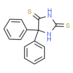 ChemSpider 2D Image | 5,5-Diphenyl-2,4-imidazolidinedithione | C15H12N2S2