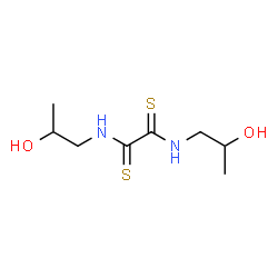 ChemSpider 2D Image | N,N'-Bis(2-hydroxypropyl)ethanebis(thioamide) | C8H16N2O2S2
