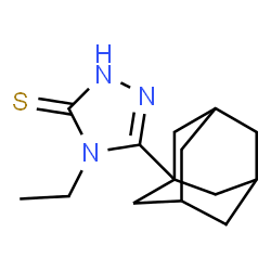 ChemSpider 2D Image | 5-(Adamantan-1-yl)-4-ethyl-2,4-dihydro-3H-1,2,4-triazole-3-thione | C14H21N3S