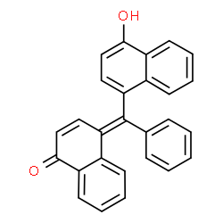 ChemSpider 2D Image | 4-(alpha-(4-Hydroxy-1-naphthyl)benzylidene)naphthalen-1(4H)-one | C27H18O2