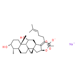 ChemSpider 2D Image | Fusidate Sodium | C31H47NaO6