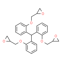 ChemSpider 2D Image | Oxirane, 2,2',2''-(methylidynetris(phenyleneoxymethylene))tris- | C28H28O6