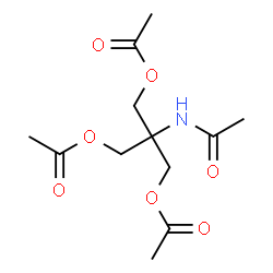 ChemSpider 2D Image | 2-Acetamido-3-acetoxy-2-(acetoxymethyl)propyl acetate | C12H19NO7