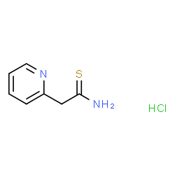 ChemSpider 2D Image | 2-(2-Pyridinyl)ethanethioamide hydrochloride (1:1) | C7H9ClN2S